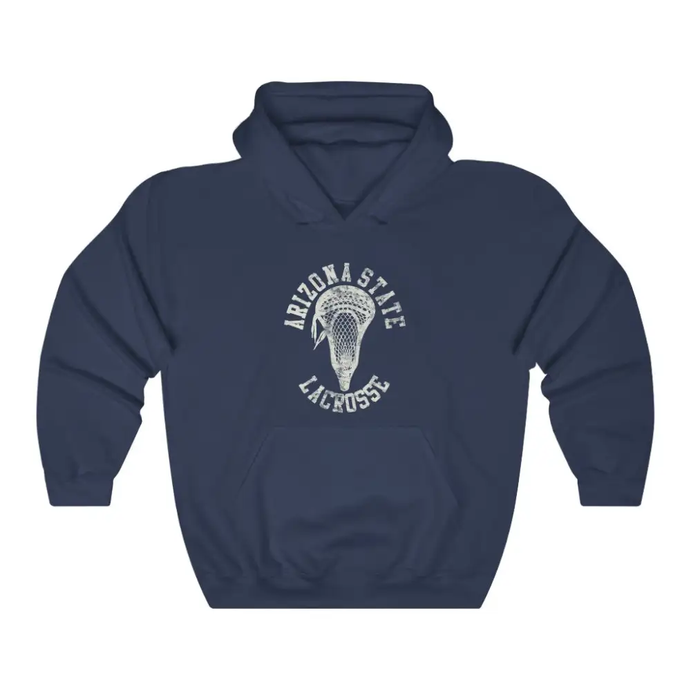 Vintage Stick Head Lacrosse Graphic Pullover Hoodie
