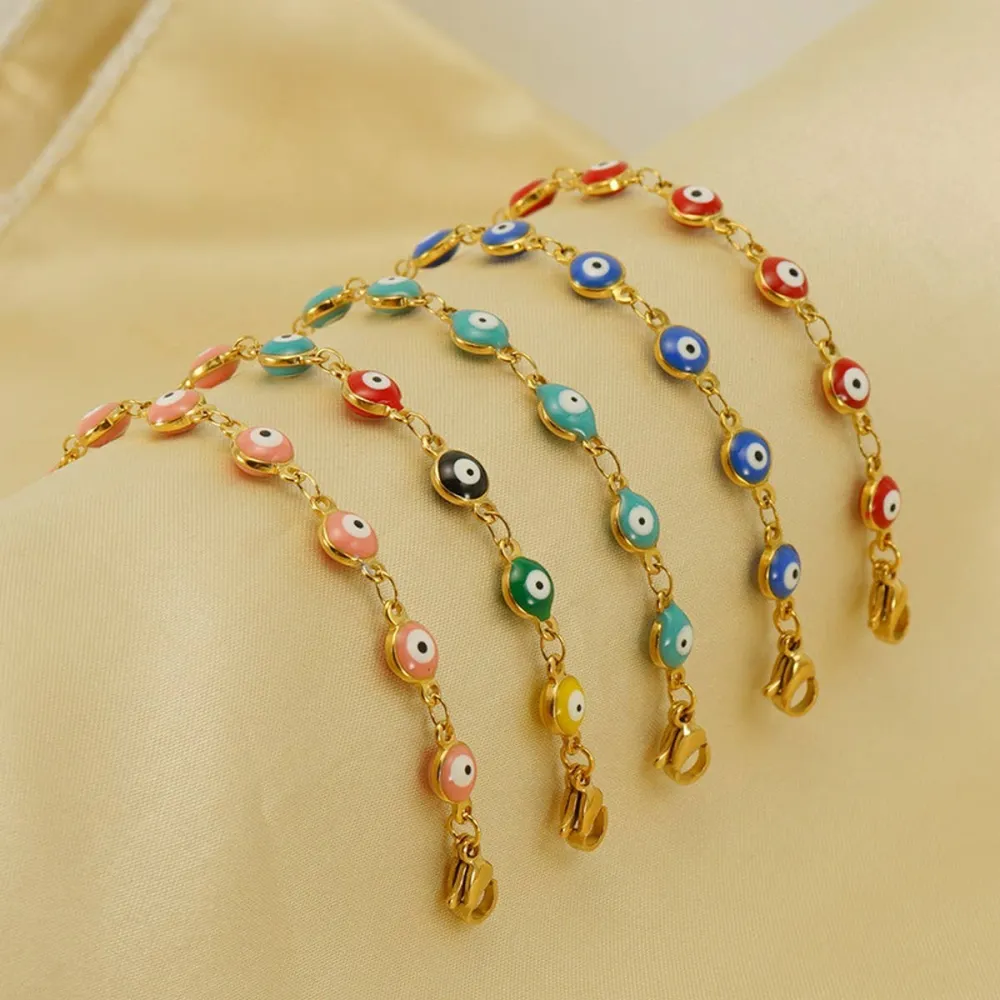 Metal Round Charm Bracelet
