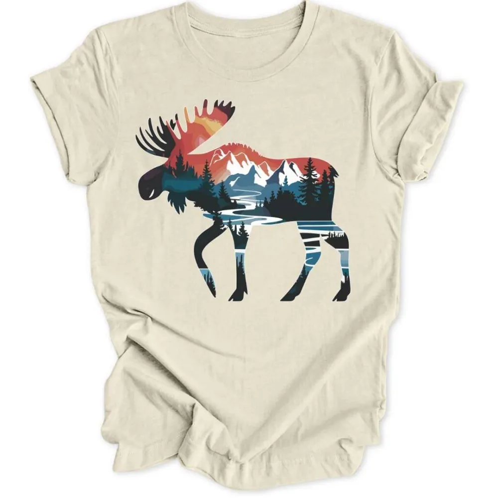 Watercolor Moose Women's T-Shirt
