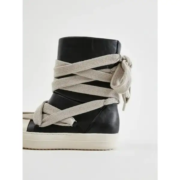 Lace Up Round Neck Sneaker Boots