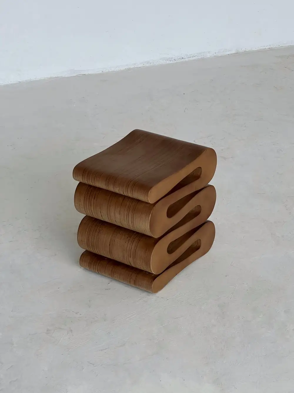 Layered Plywood Side Table