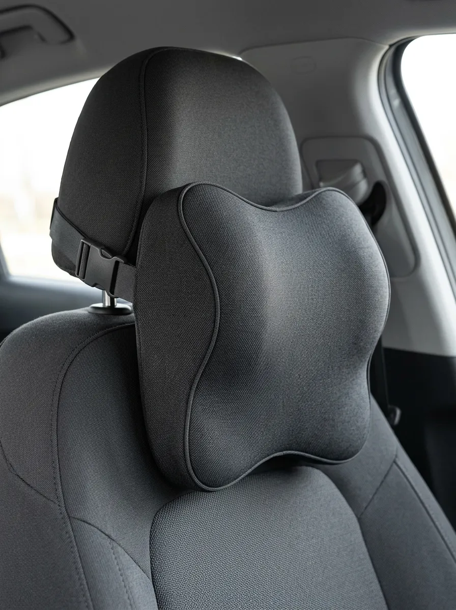 Memory-Foam Ergonomic-Style Car Neck Support Pillow