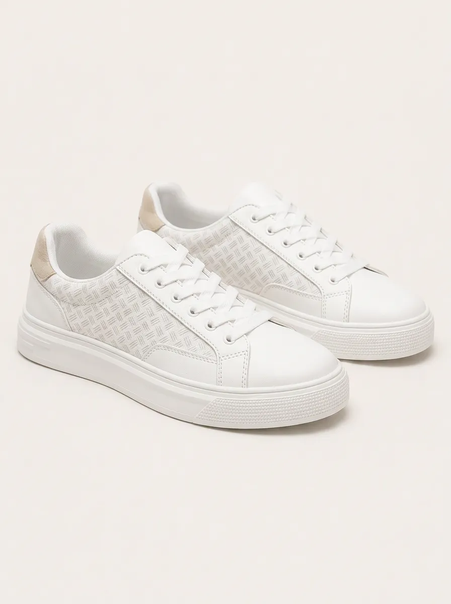 Men's Casual Woven Pattern Patterned Skate Shoes