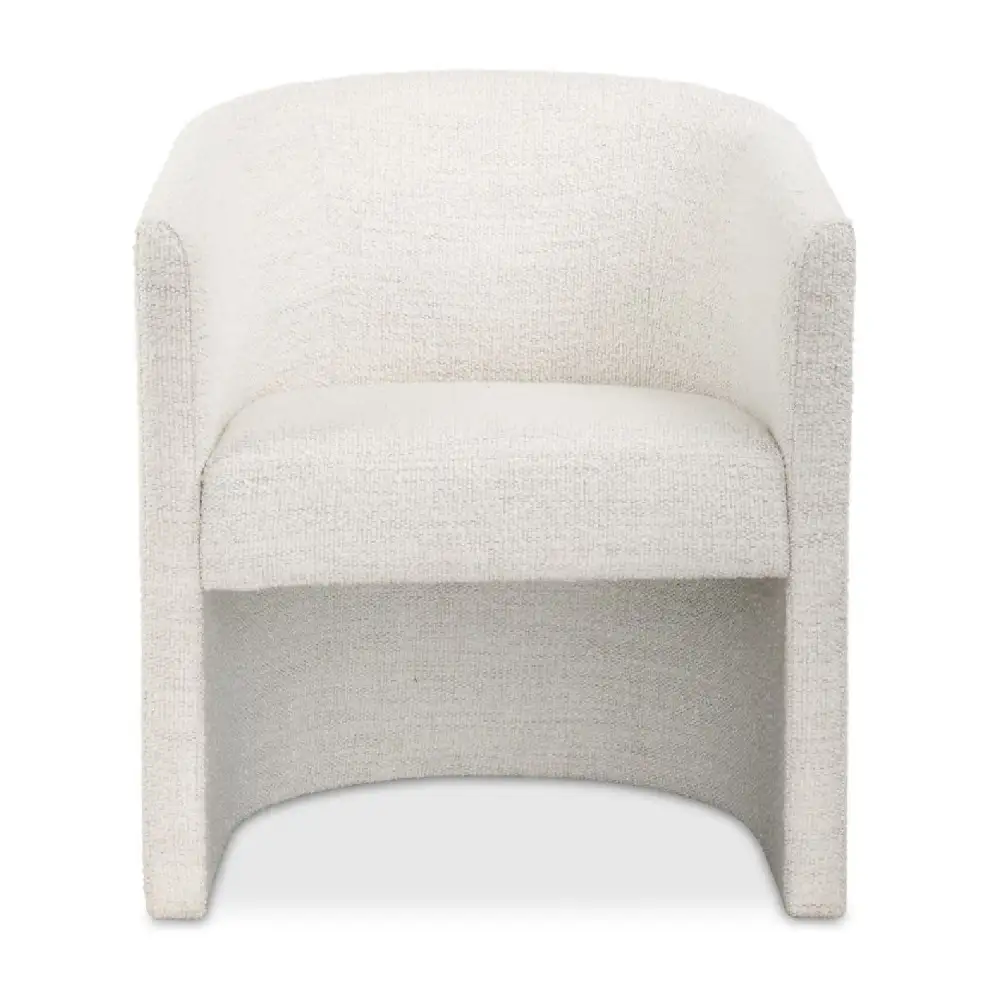 Boucle Barrel Accent Chair