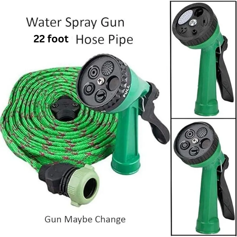 Water Spray Jet Gun Pipe for Car Bike Pet Washing and Garden Plant Tree Watering 22foot