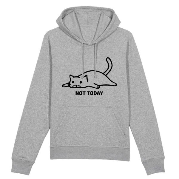 Mood Cat Graphic Pullover Hoodie