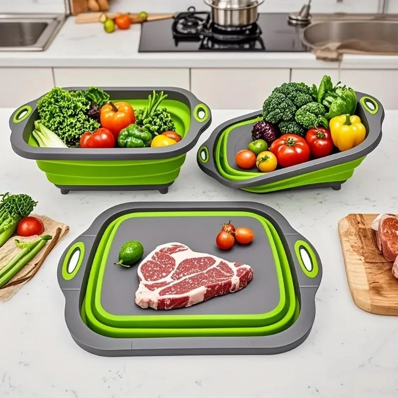 Collapsible Kitchen Food Storage Basket