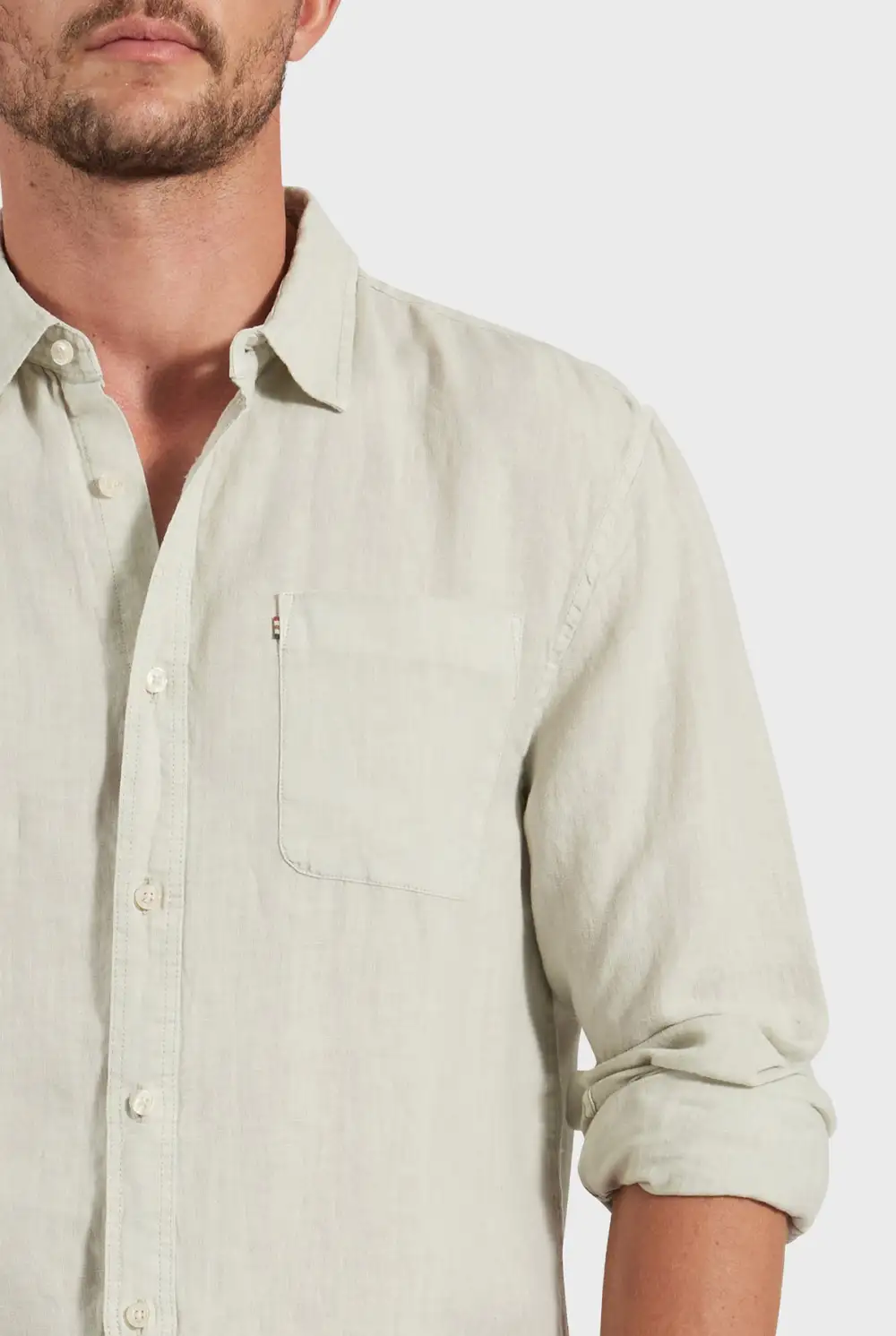 Breathable Linen Blend Casual Button Down Shirt
