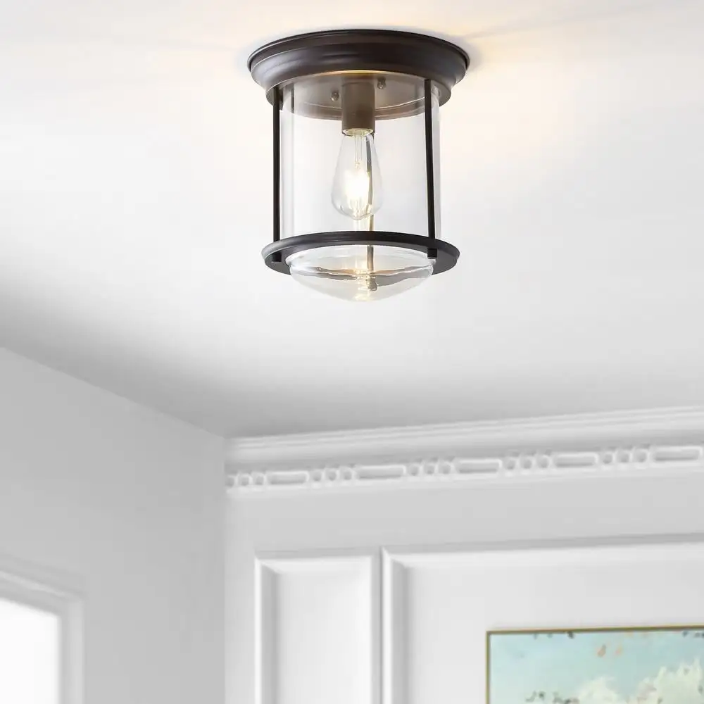 Metal/glass LED Flush Mount