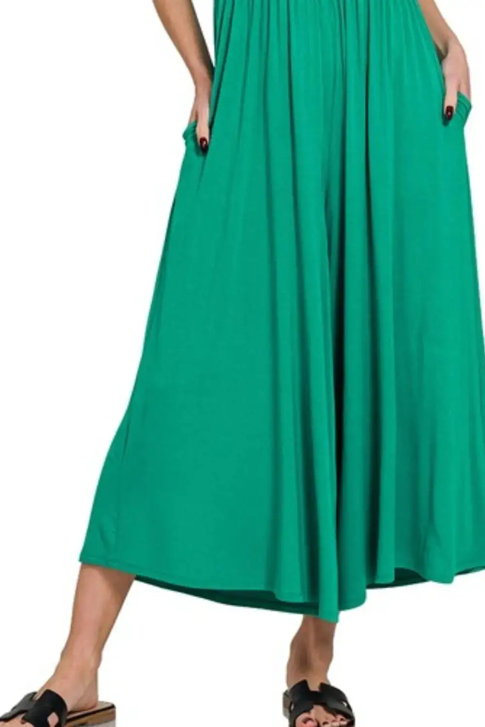 Double Layered Short Sleeve Jumpsuit