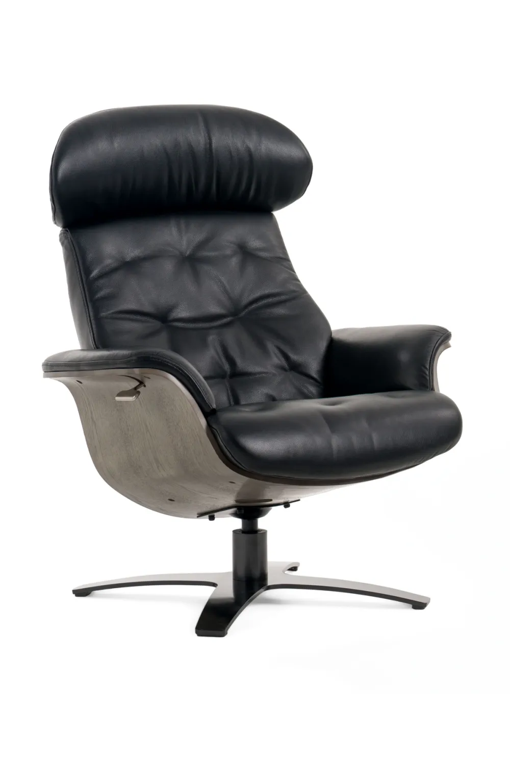 Leather Lounge Chair & Ottoman