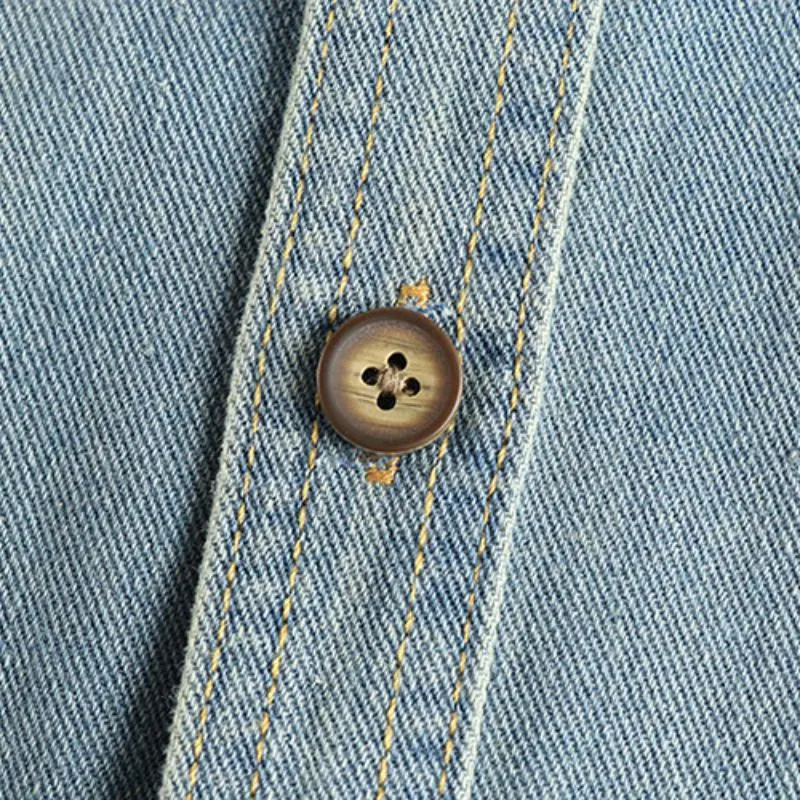 Denim Utility Embroidered Shirt