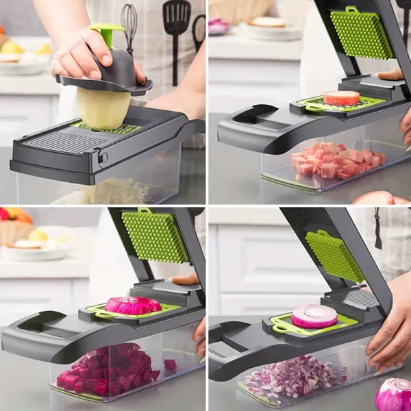 Multifunctional Vegetable Chopper Handle Food