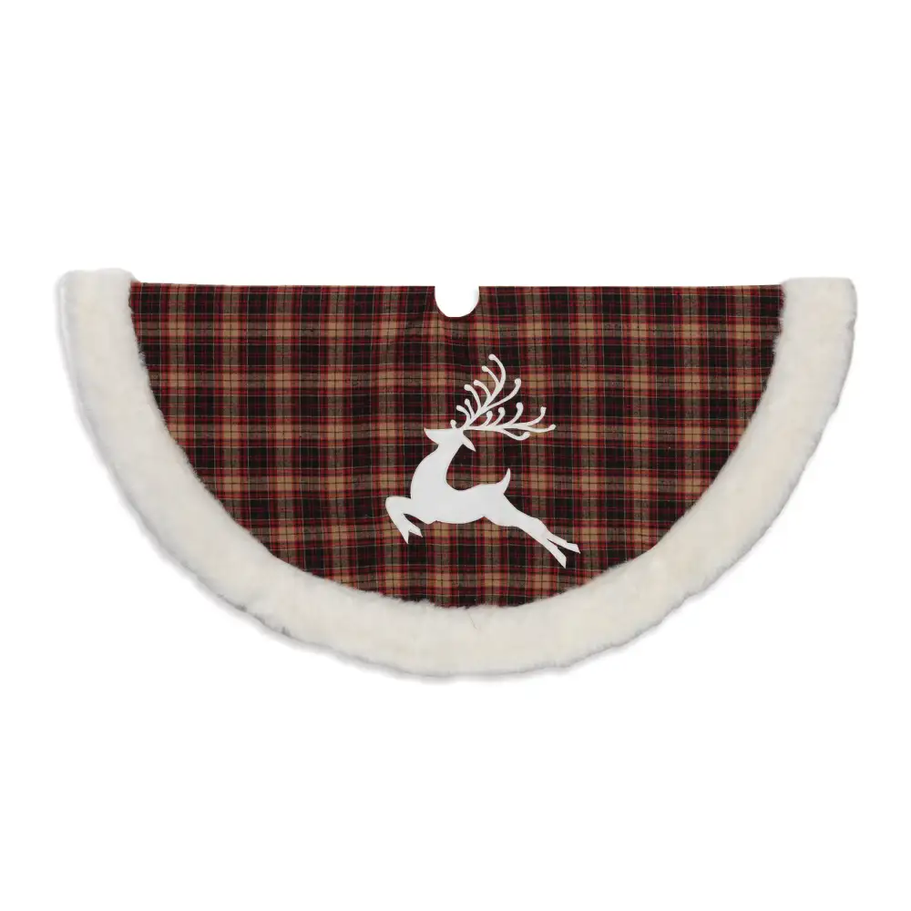 Reindeer Faux Fur Tree Skirt