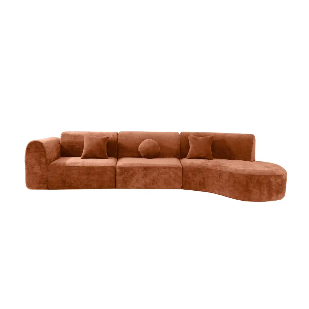 Relaxed Sectional Curved Sectional Sofa