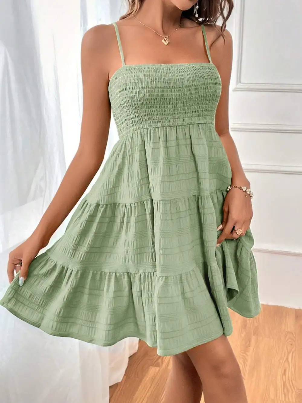 Cami Square-Neck Casual Dress