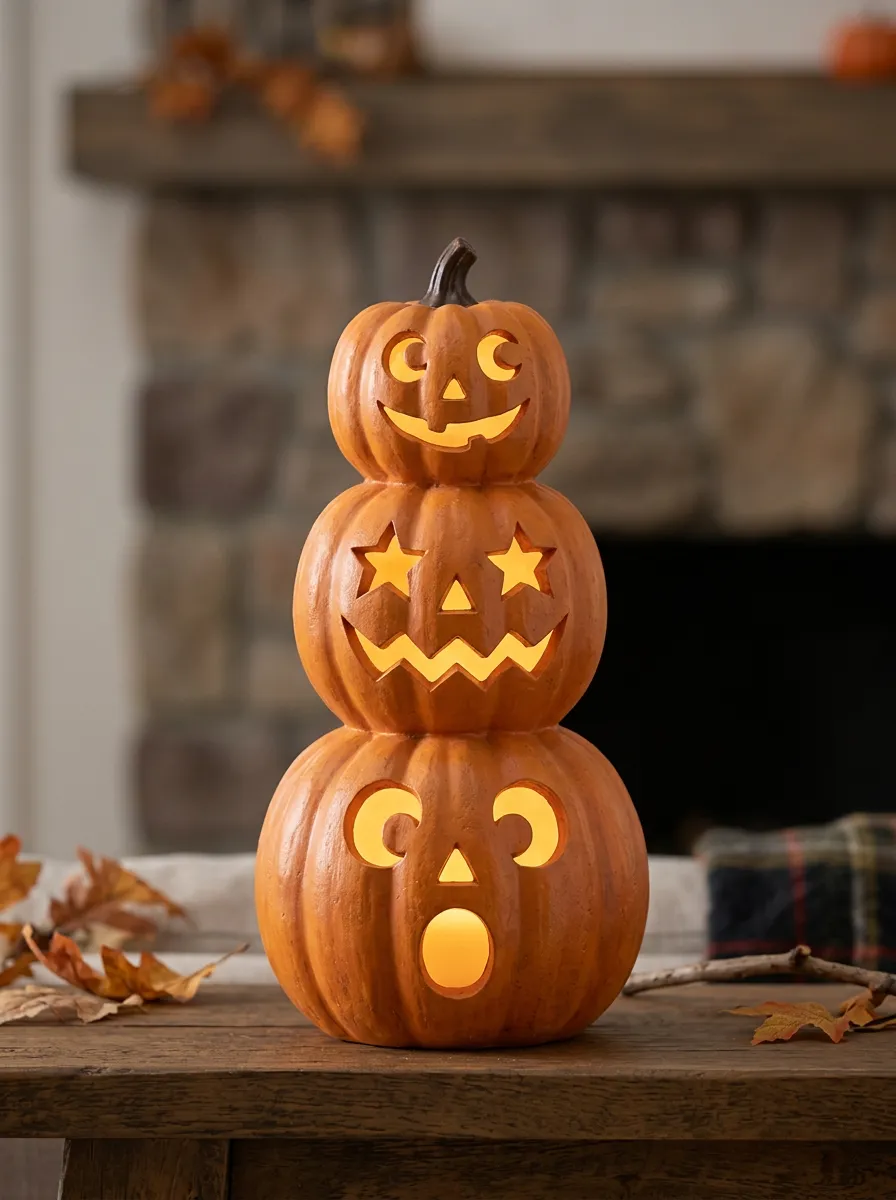 Moonlit Halloween Pumpkin Light
