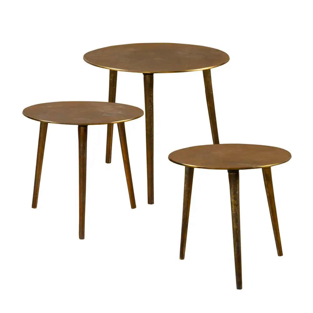Round Coffee Tables Nesting Set