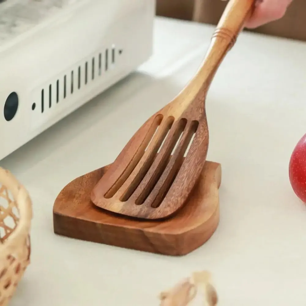 Teak Cooking Utensil Rest