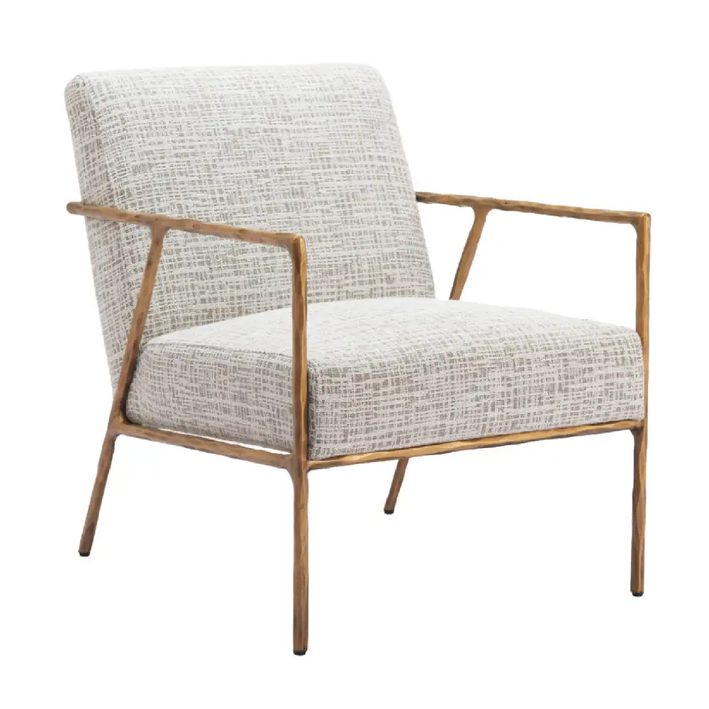 Steel-Framed Lounge Chair