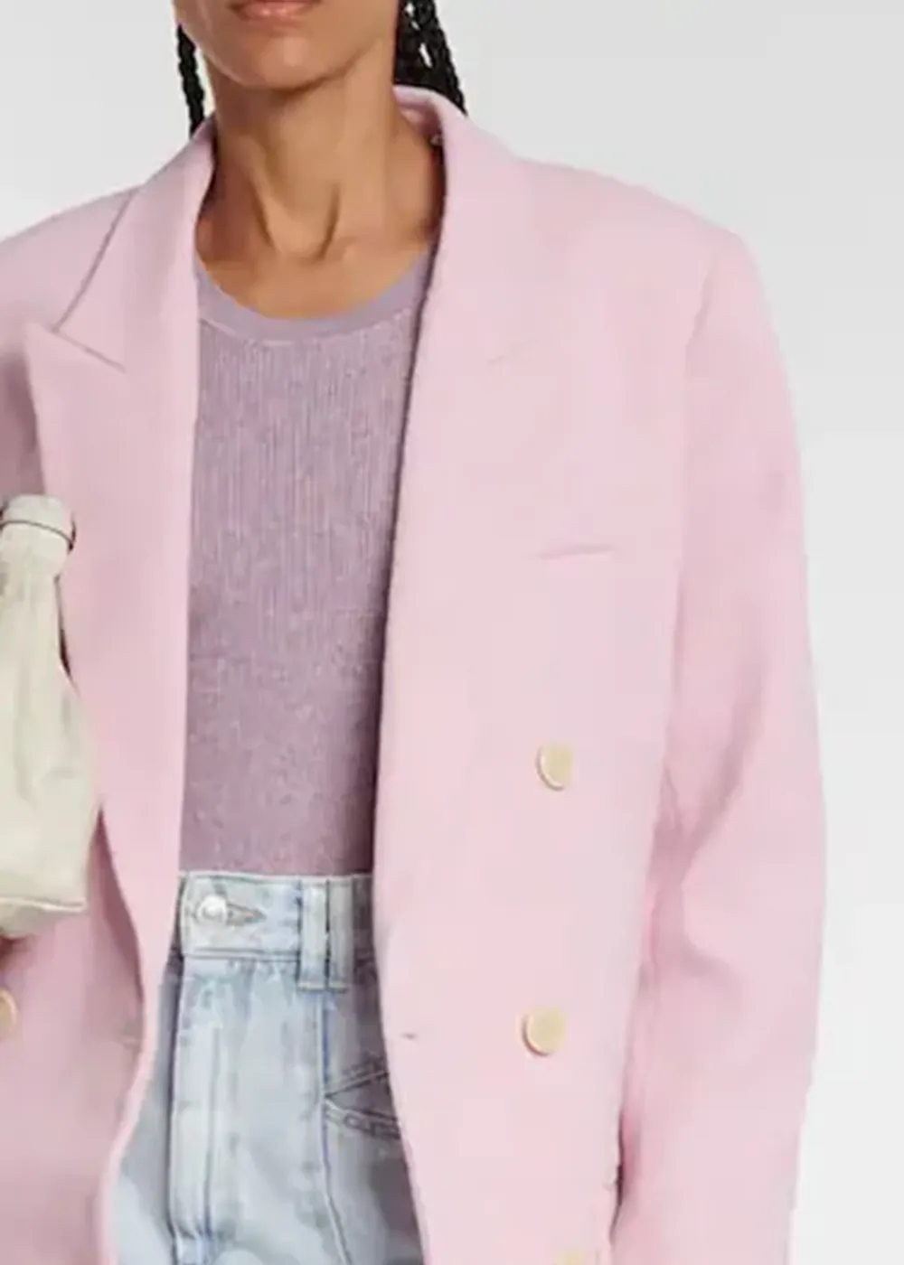 Buttons Front Solid Coat