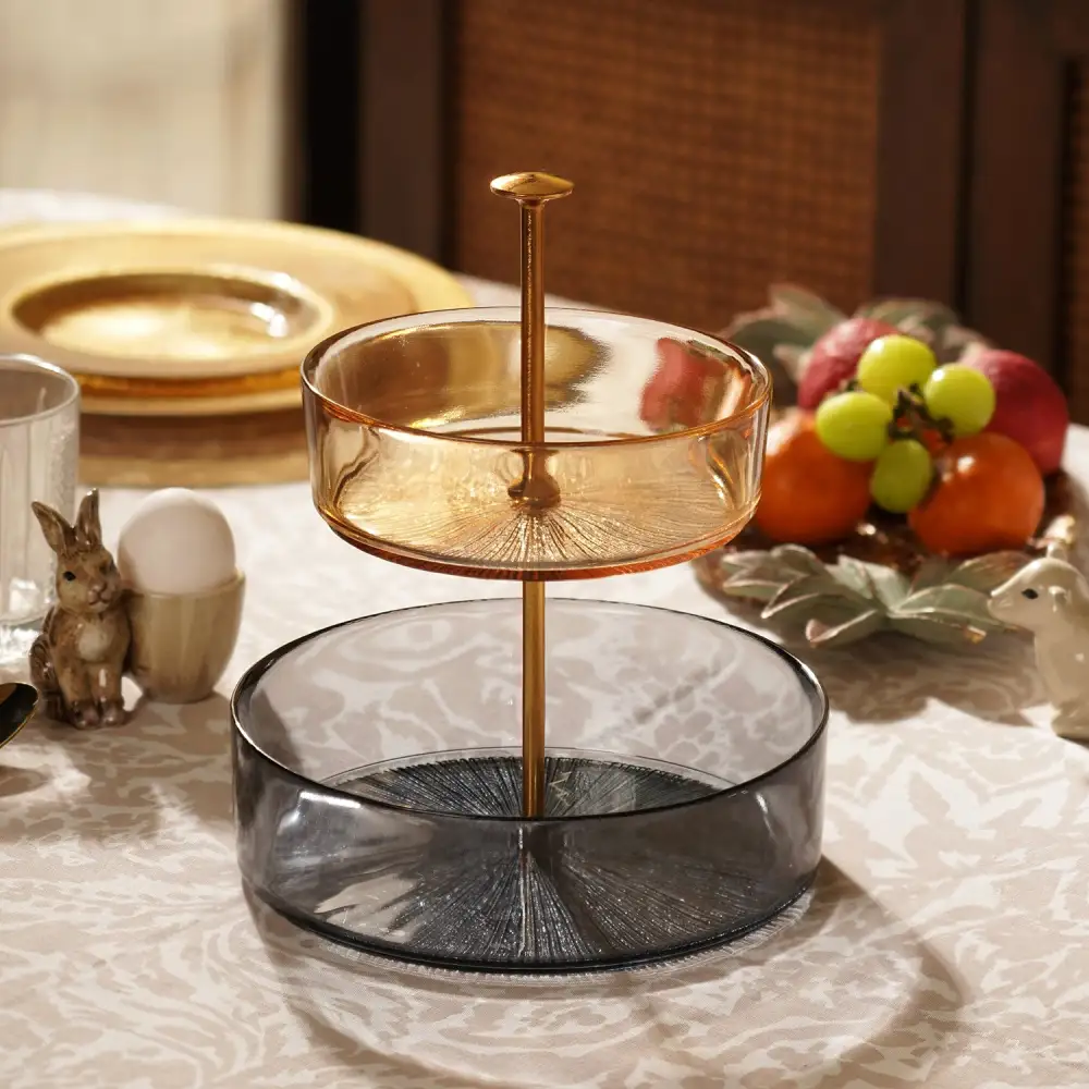 Amber Grey Dessert Stand