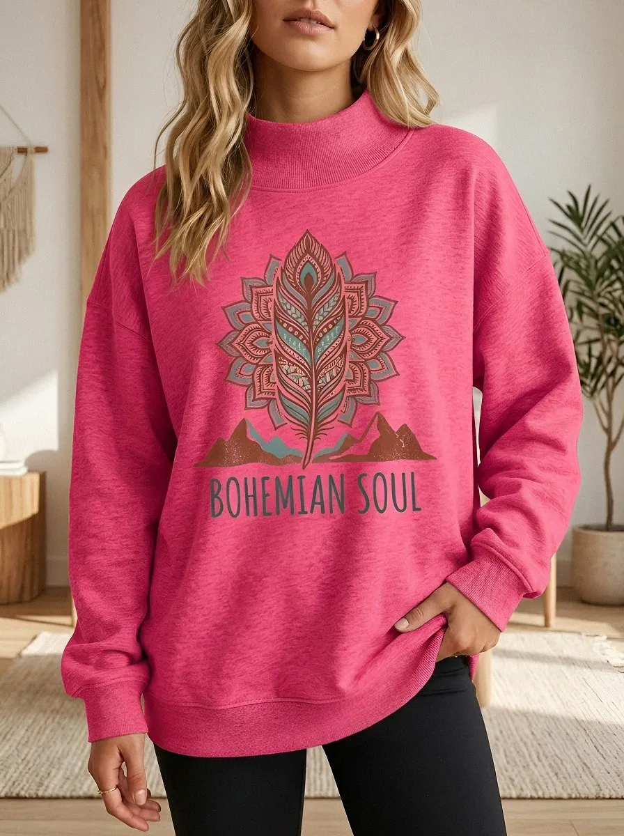 Bohemian Soul Feather Sweatshirt