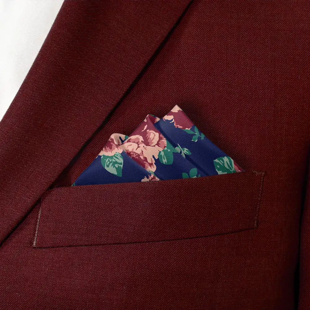 Smart Elevated Floral Pocket Square