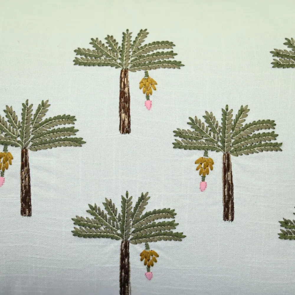 Artisan Detail Botanical Cotton Decorative Cushion Cover