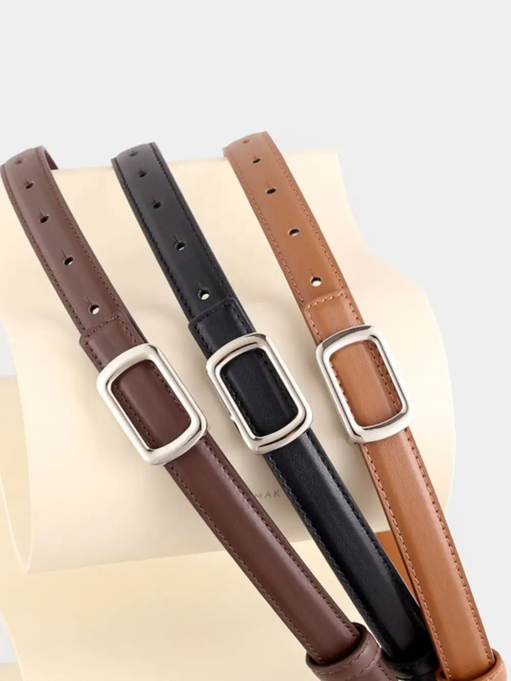 Sleek Slim Profile Dress Belt
