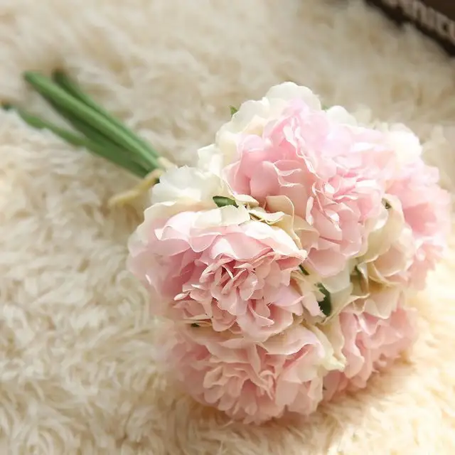 Nonstick Artificial Peony Bouquet