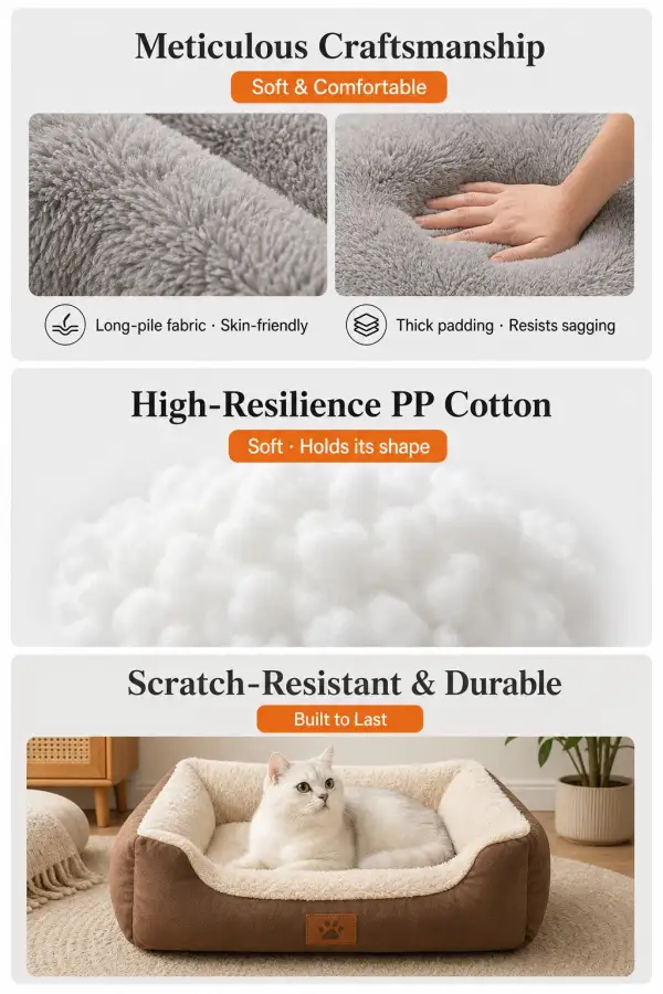 Square All Season Pet Bed