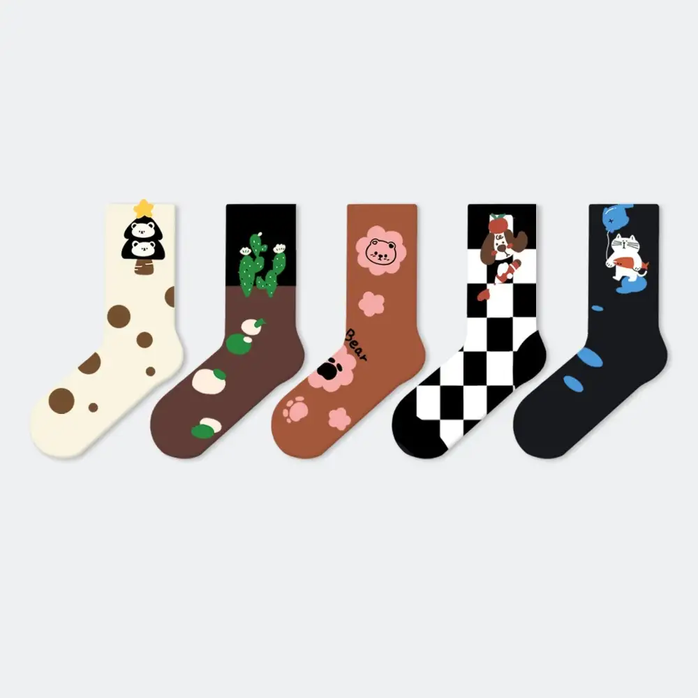 Fun Animal Graphic Crew Socks