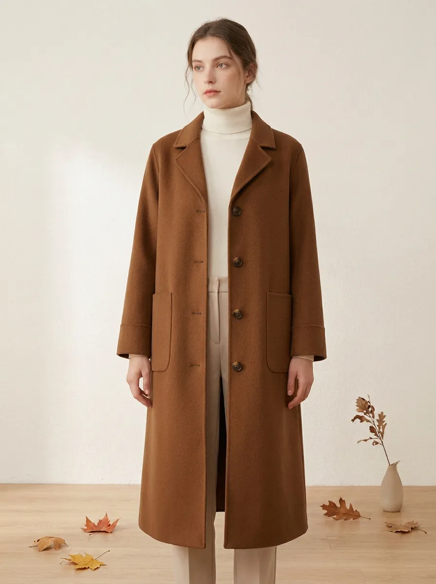 Classic Profile Wool-Blend Outerwear Coat