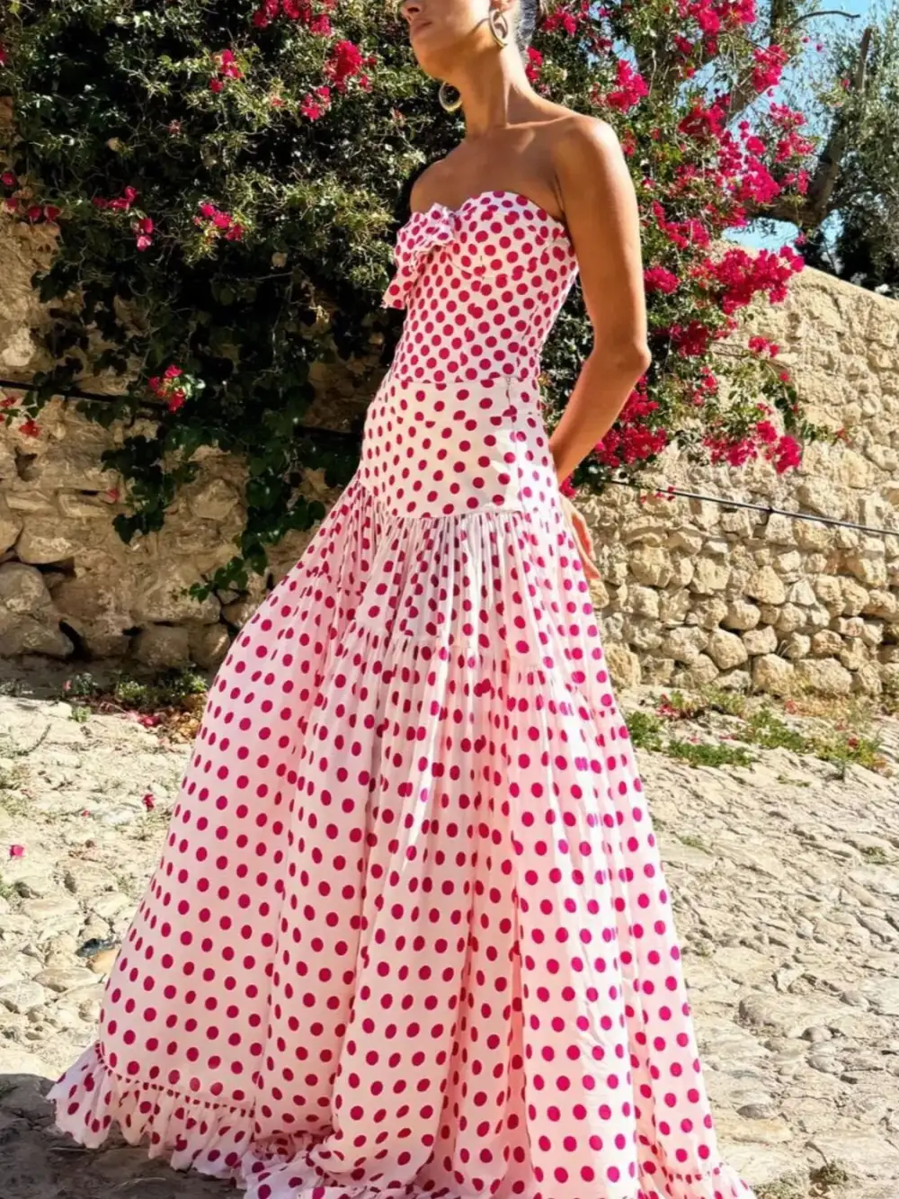 Printed One Piece Skirt Swim Dress