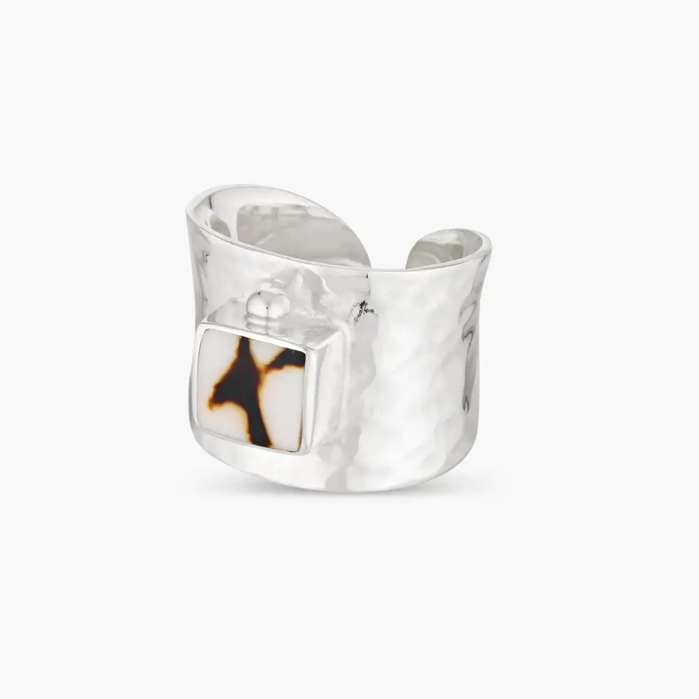 Cone Shell Hammered Ring