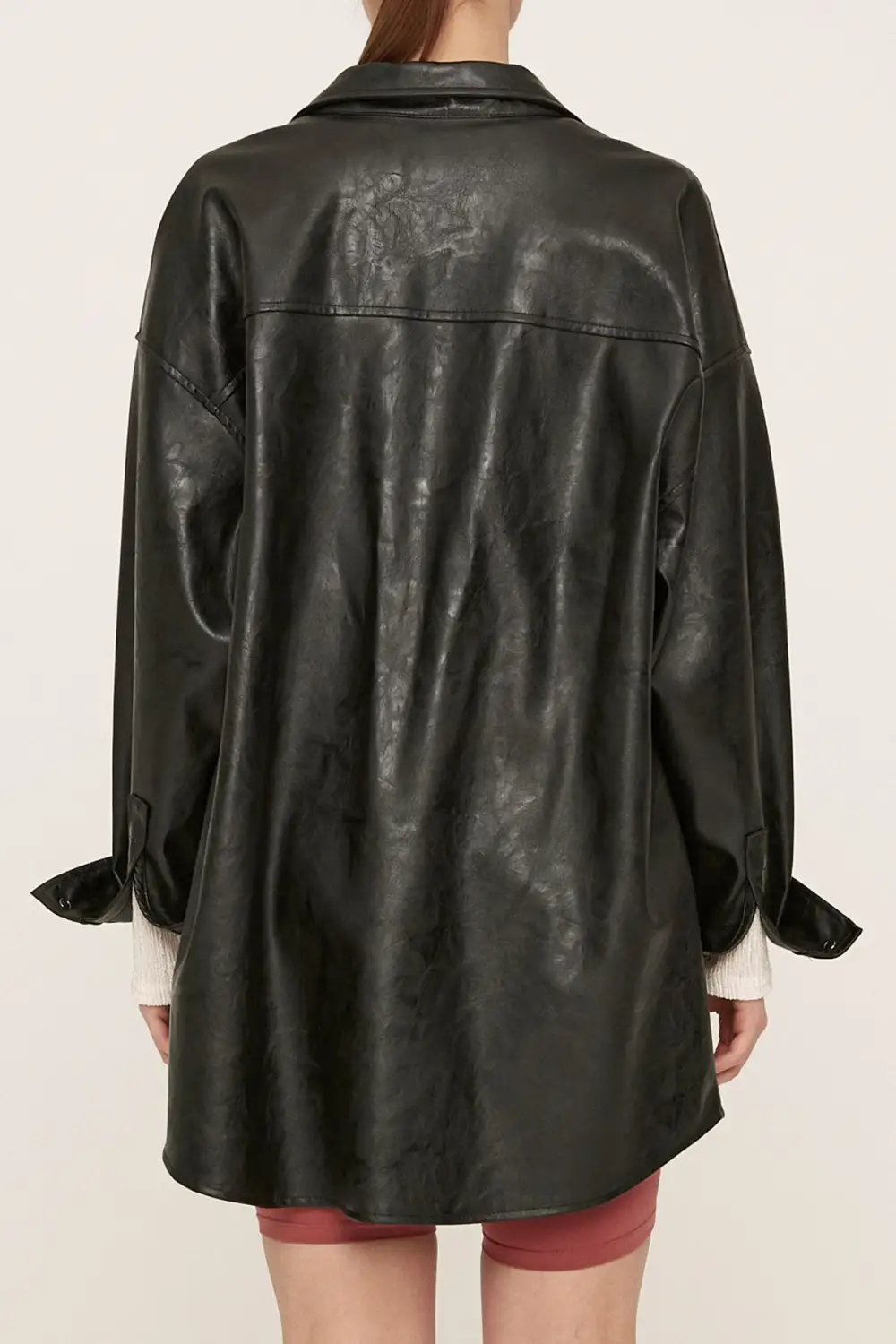 Pleather Oversized Jacket