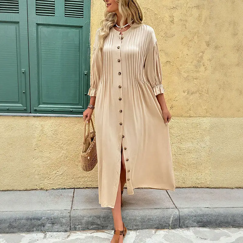 Women's Ruffled Evening Maxi Dress