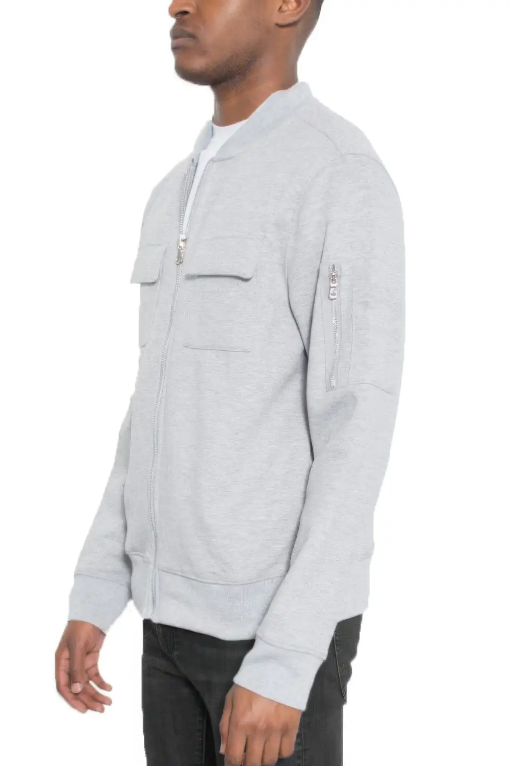 Cotton Zip Up Lightweight Jacket