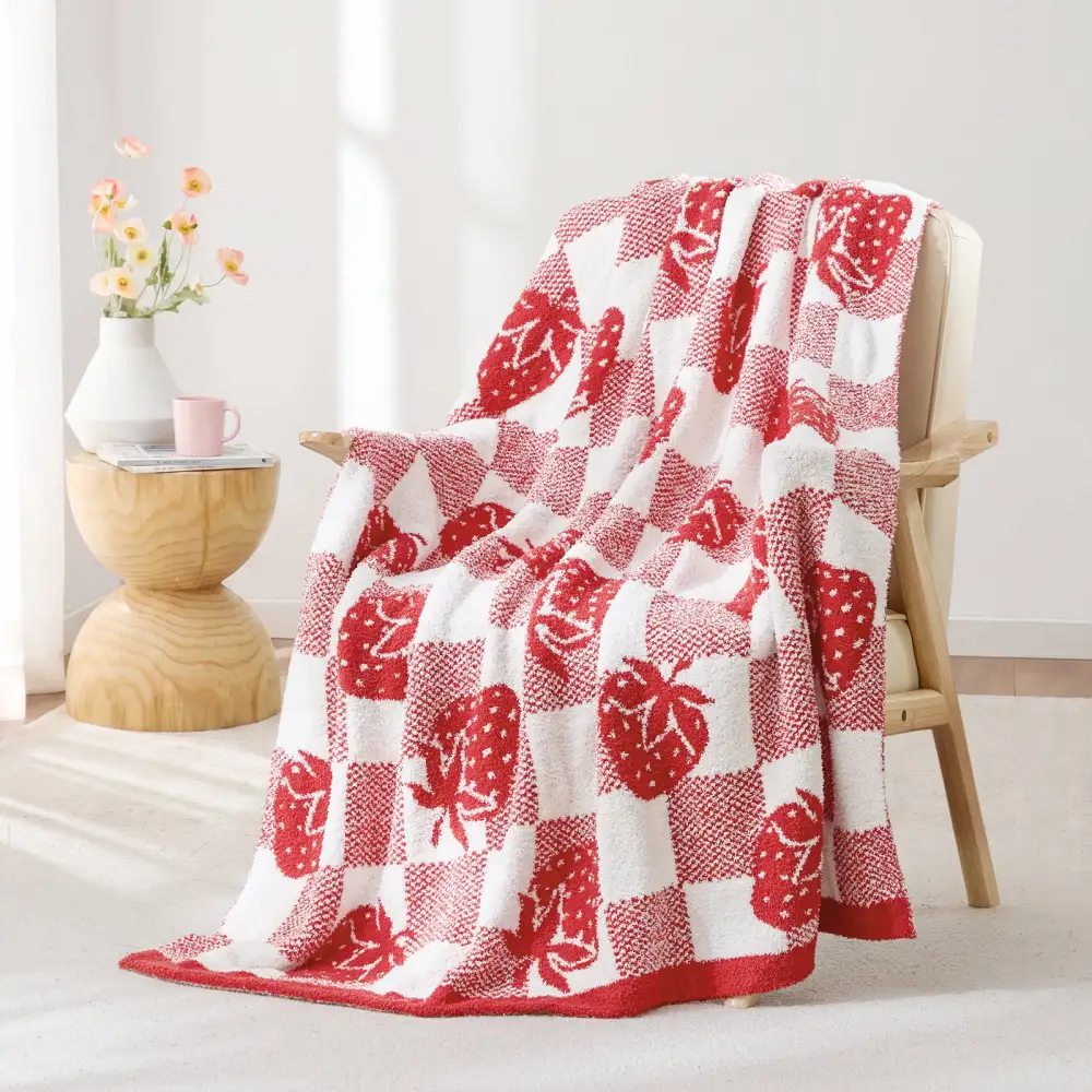 Cozy Strawberry Blanket