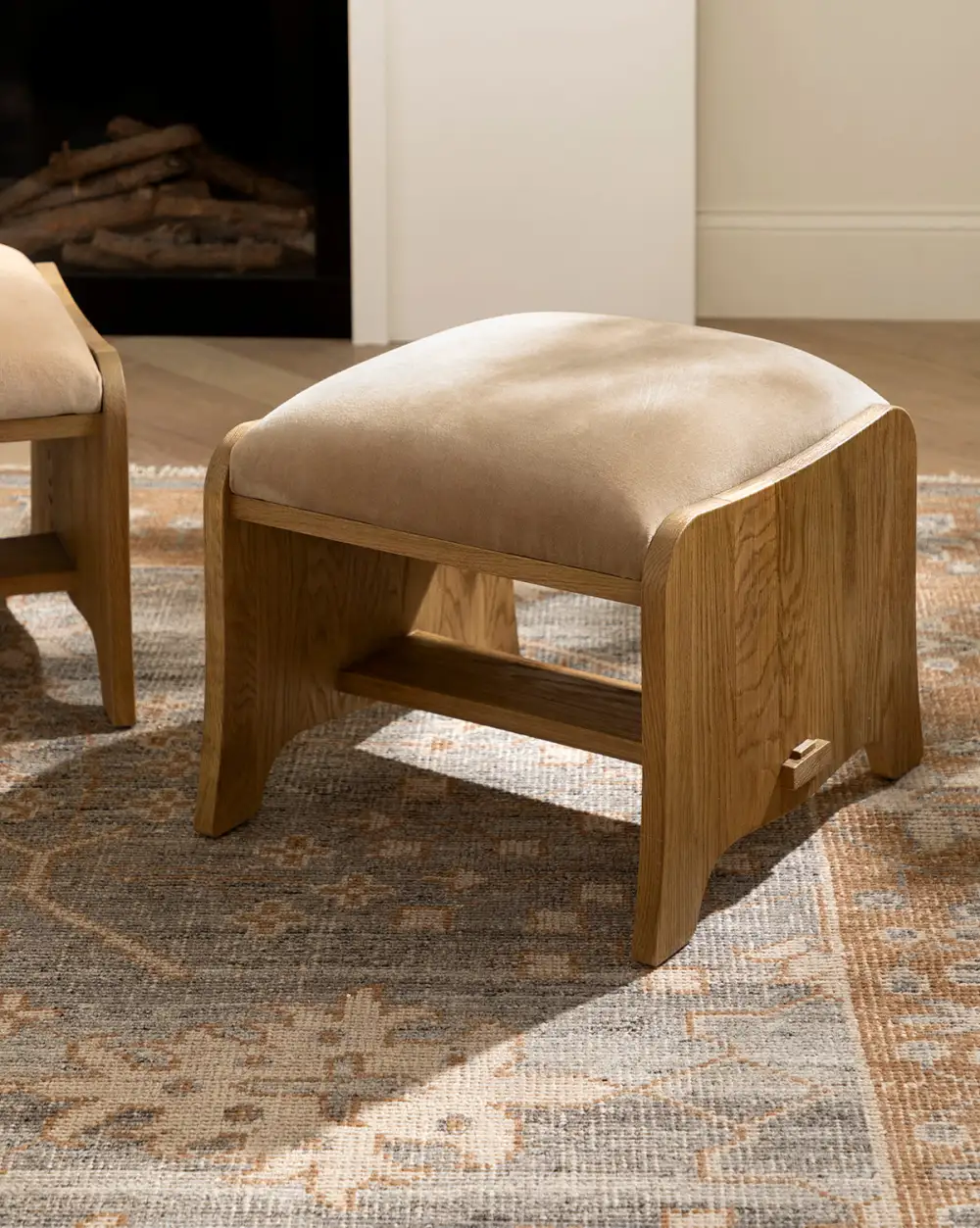 Everyday Oak Ottoman