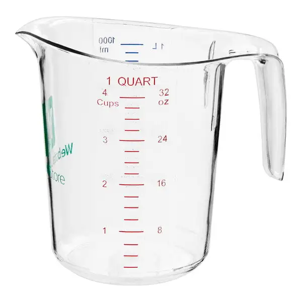 Low-Profile Plastic Measuring Cup