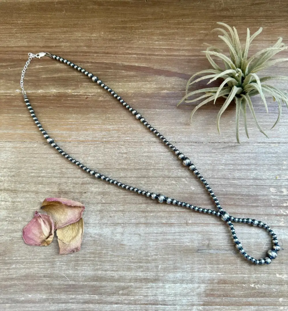 Chain Hoop Sterling Silver Necklace