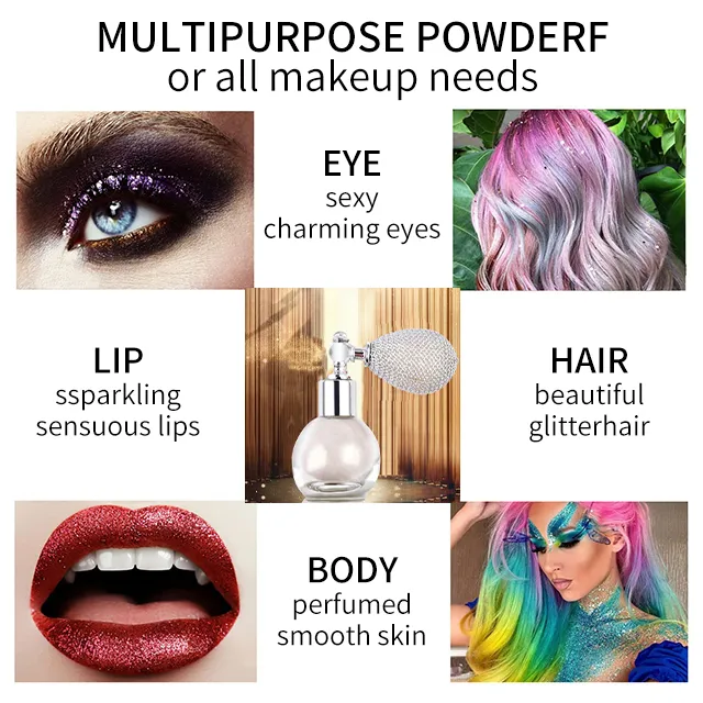 highlighter makeup glitter 3d funny high quality face body vegan highlighter spray
