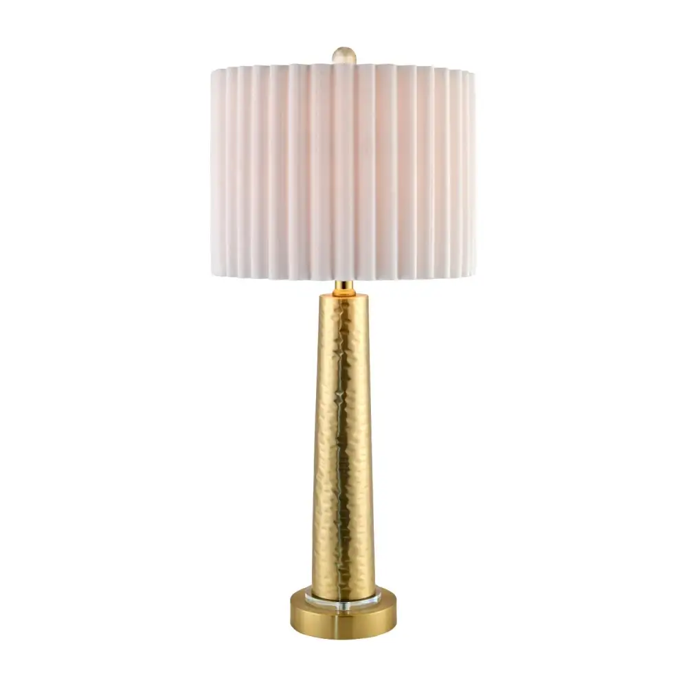 Fluted Cotton Table Lamp