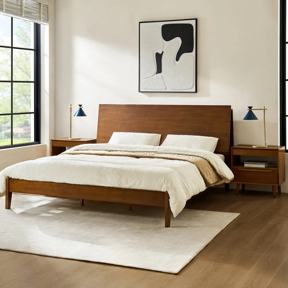 Storage Headboard Platform Bed