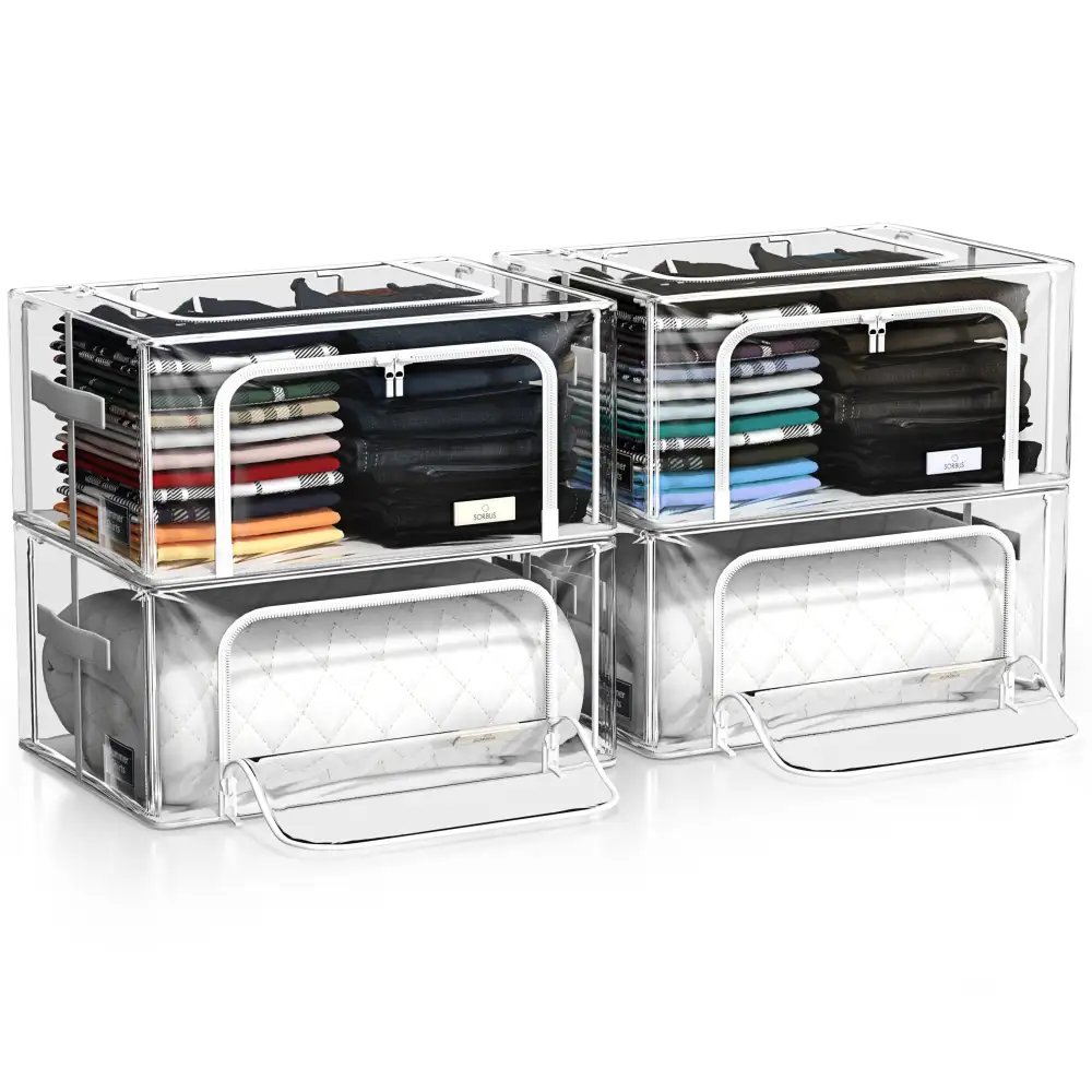 Storage Bins With Metal Frame