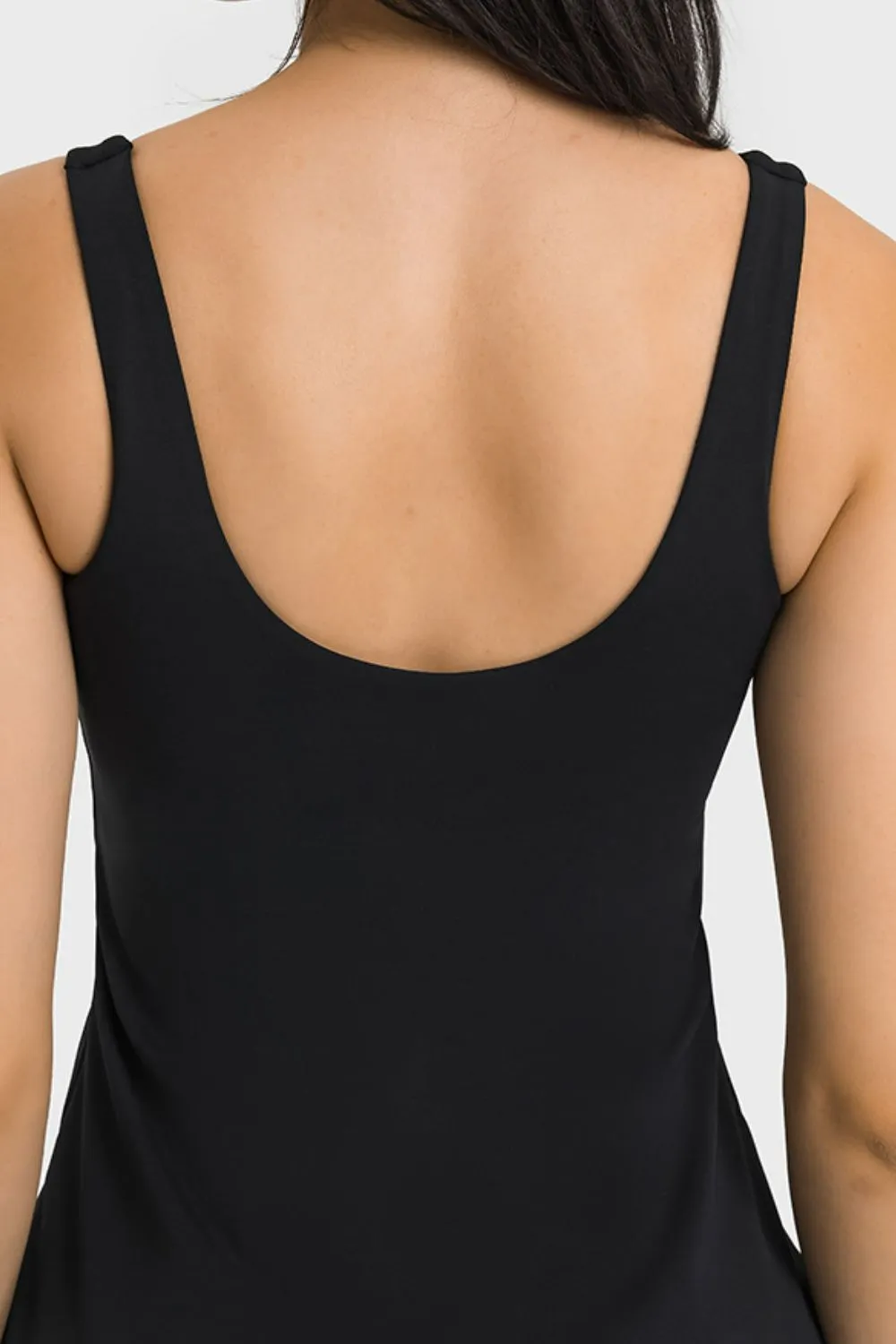 Square Neck Casual Dress