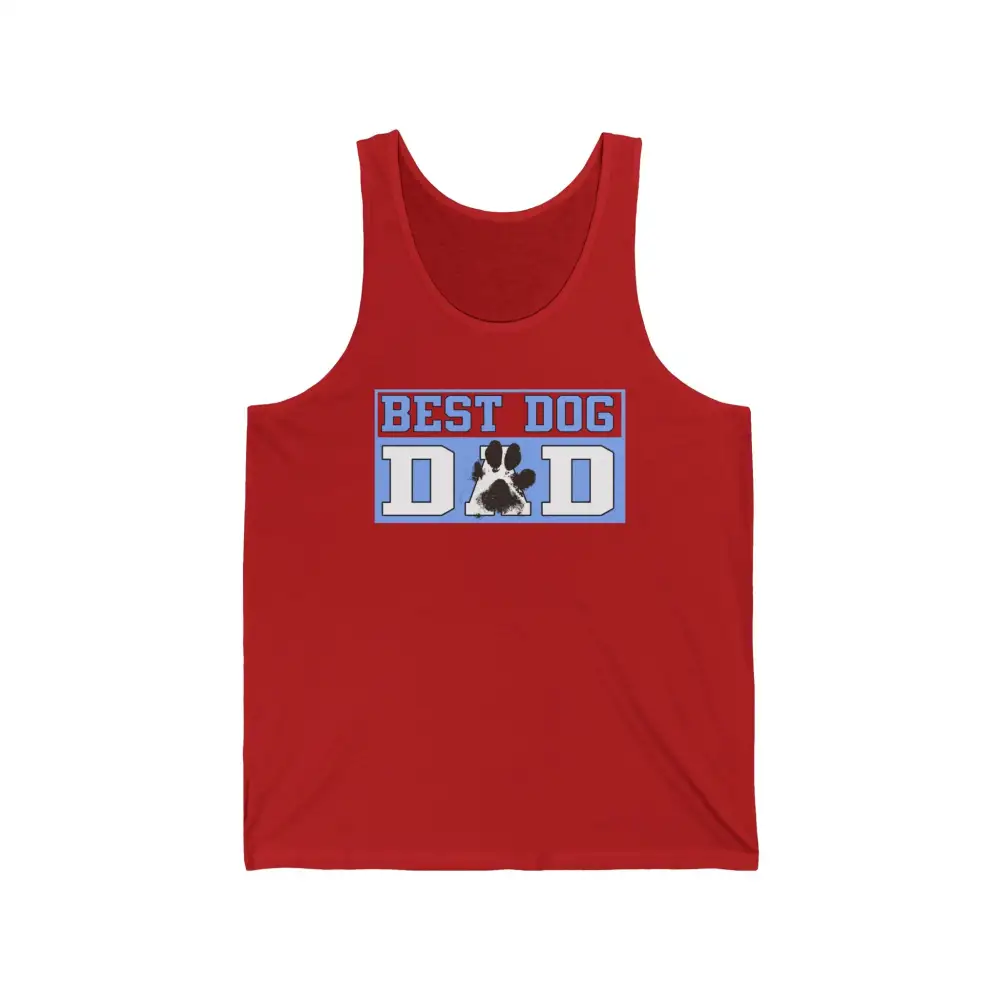 Dog Dad Paw Graphic Tank Top
