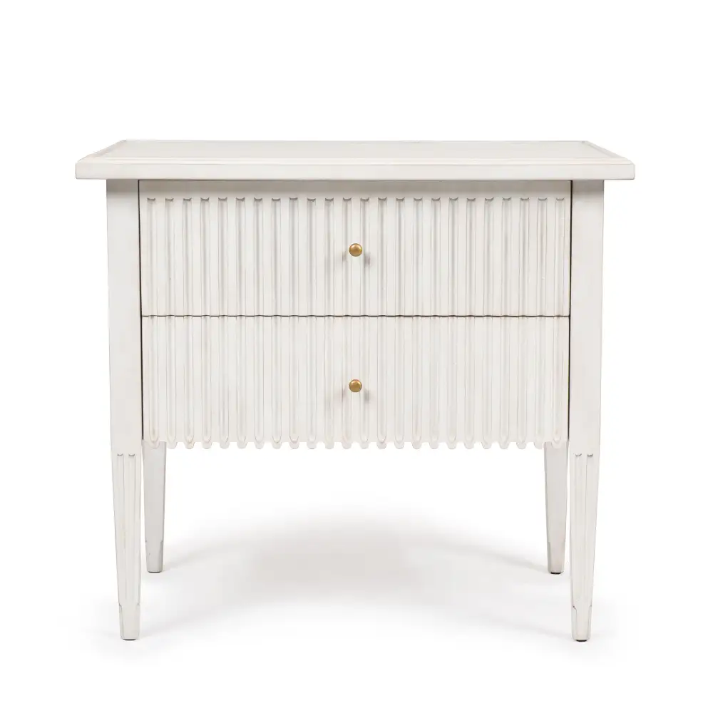 Distinctive Galleried Scalloped Tapered Storage Chest